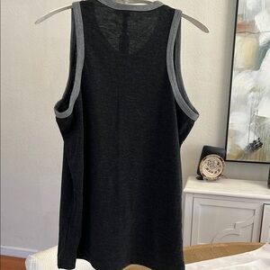 Black and Gray Tank Top